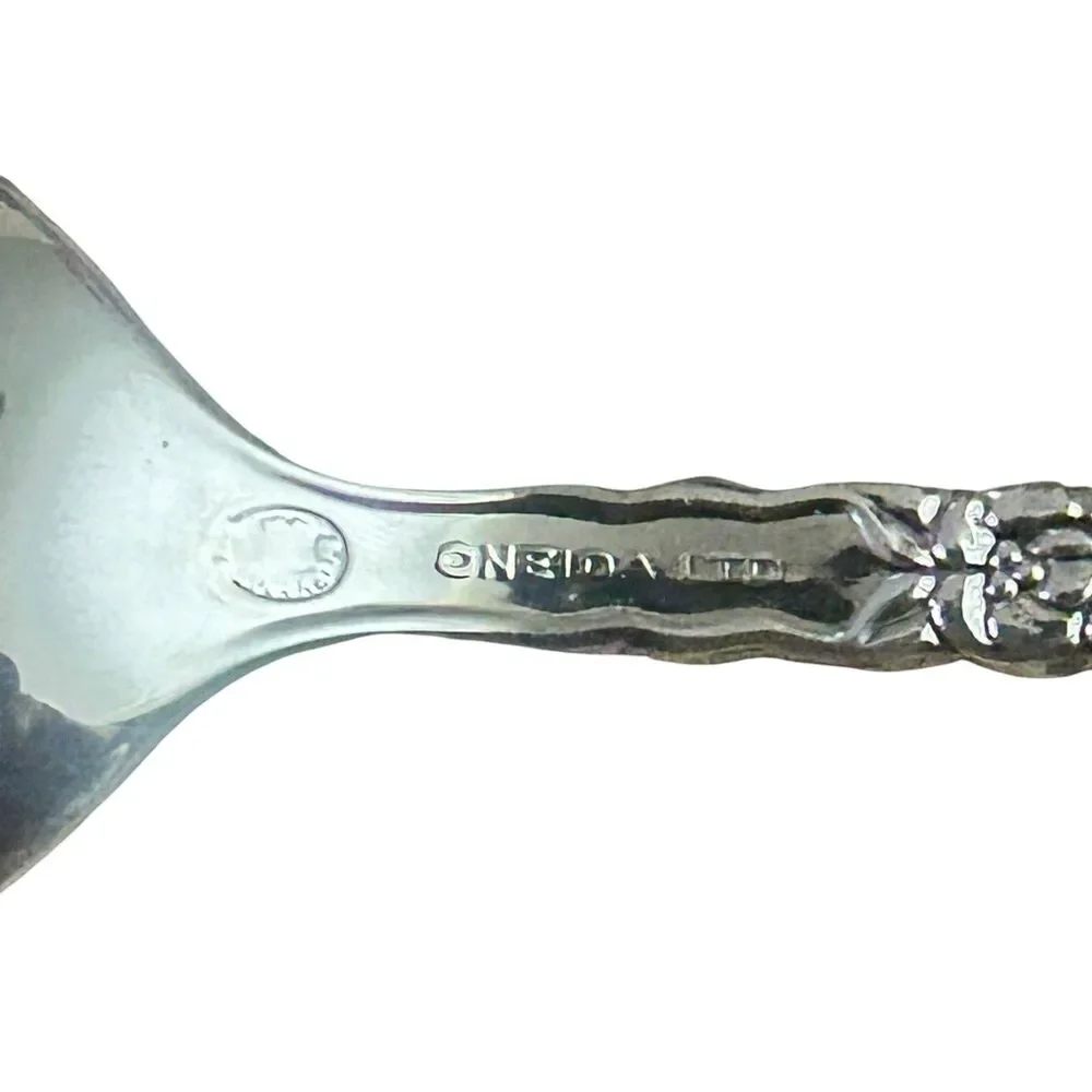 Oneida Floral Queen Silver plate Iced Teaspoons
